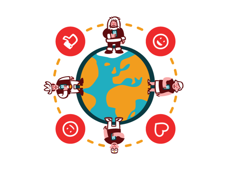 communication loop by hugo santos on dribbble
