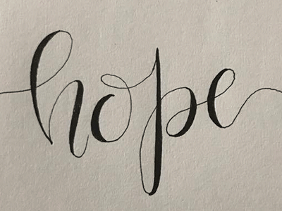 hope lettering design process by kelcy parrish on dribbble