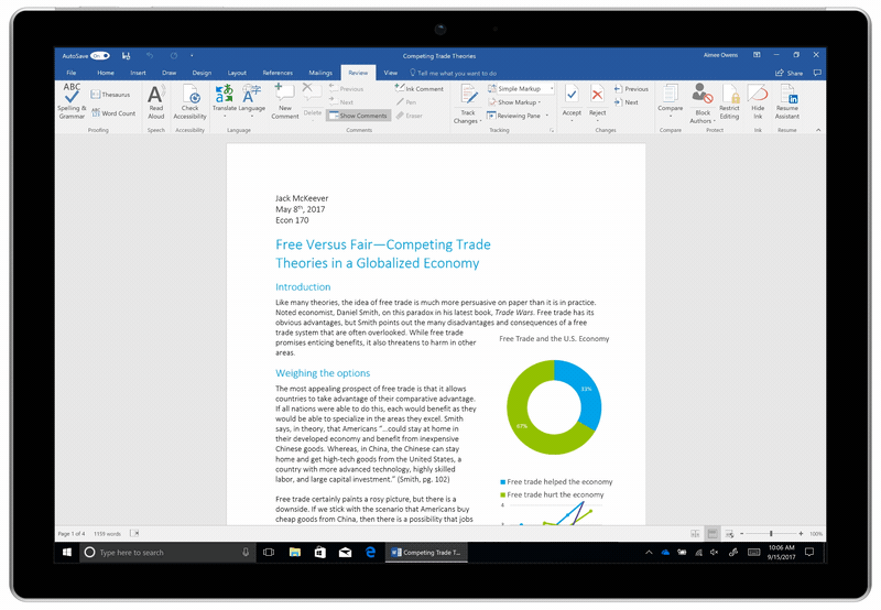 word microsoft translator for business