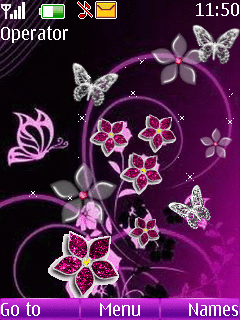 animated butterfly s40 theme